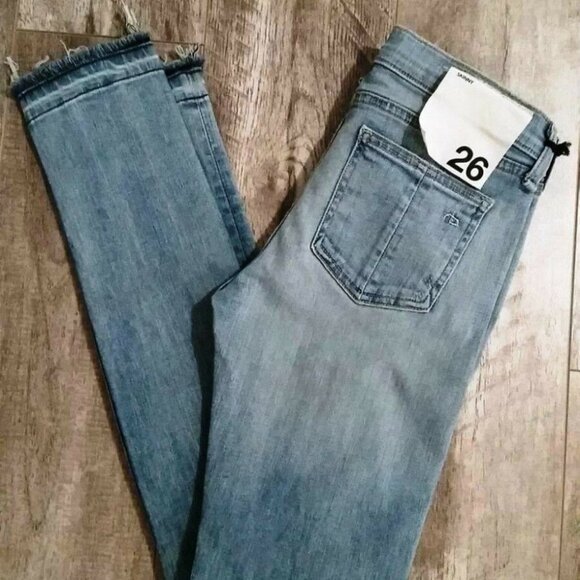 Rag & Bone/Jean Bromley Destroyed Slim Jeans - Picture 13 of 13